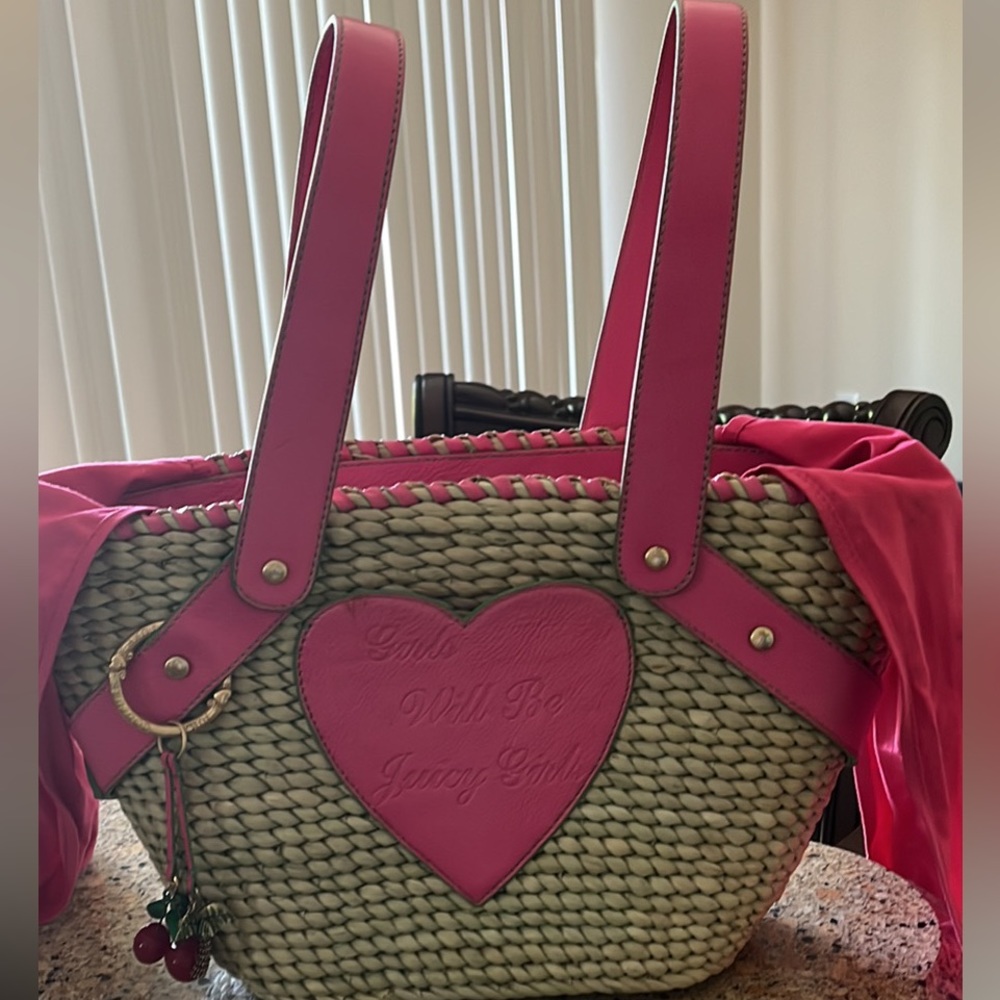 Rare Juicy Girls Will Be Juicy Girls Wicker Bag